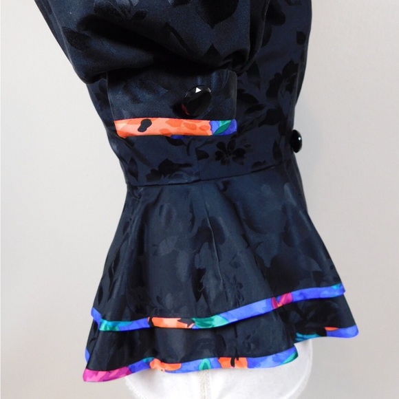 A.J Bari Puff Shoulder Blouse - Picture 5 of 5